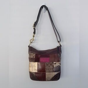 Coach Multicolor Patchwork Shoulder Bag